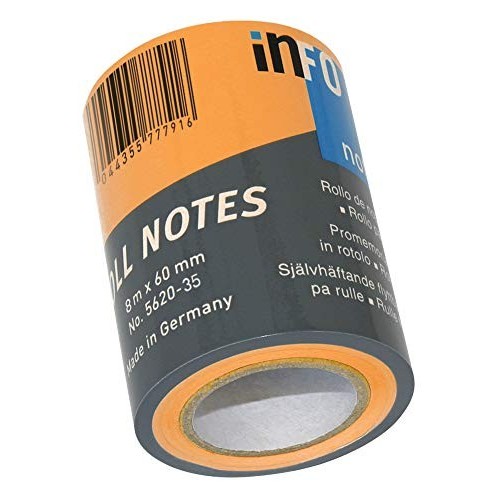 Roll Notes Arancio Fluo 10Mt