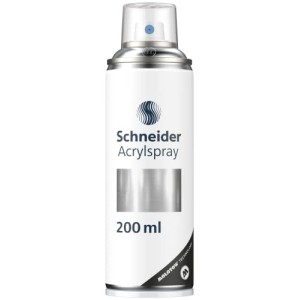 Bomboletta Spray Argento Metallizzato Paint-It 030 Acrilica 200ml Schneider