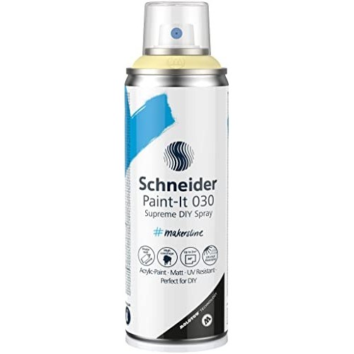 Bomboletta Spray Giallo Chiaro Paint-It 030 Acrilica 200ml Schneider