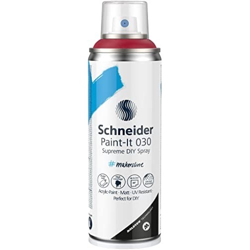 Bomboletta Spray Rosso Reale Paint-It 030 Acrilica 200ml Schneider