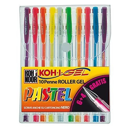 Astuccio 10 Penne Pastel Gel Koh-I-Noor