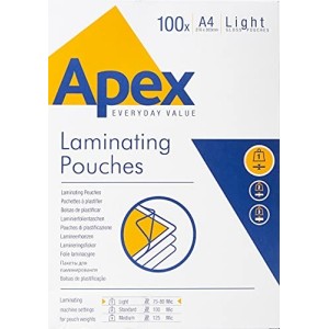 Pouches A4 80mic Apex 100pz 6003201