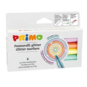 Astuccio 6 Pennarelli Glitter Primo