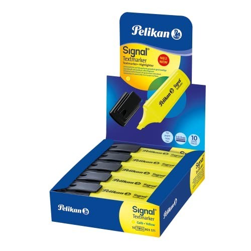 Evidenziatore Pelikan Signal Textmarker Giallo Pacco da 20