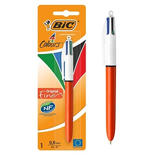 Penna Bic 4 Colours Original Fine Rossa