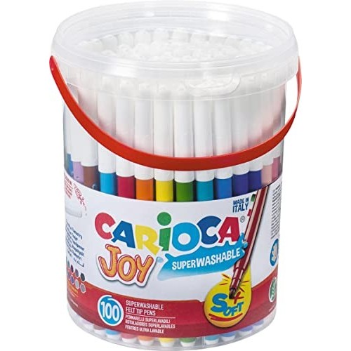 Vasetto con 100 Pennarelli Joy Carioca