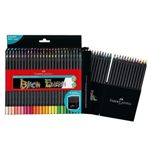 50 Pastelli Black Edition Faber-Castell con Supporto