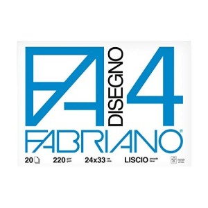 BLOCCO FABRIANO F4 LISCIO 24X33