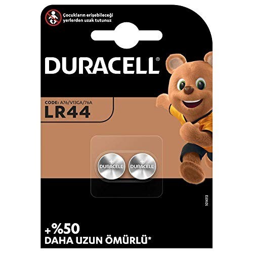 BATTERIA PILA A BOTTONE LR44 DURACELL 2PZ