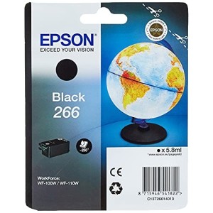 CARTUCCIA EPSON T266 NERO ORIGINALE C13T266140 5,8ML