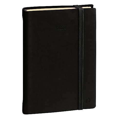 Agenda Quo Vadis Ministre Prestige Settimanale Nero con Elastico 16x24