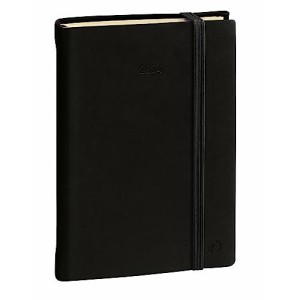 Agenda Quo Vadis Daily 17 Prestige Giornaliera con Elastico 12x17 Nero