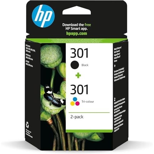 CARTUCCIA HP 301 BK E COLORE MULTIPACK J3M81AE ORIGINALE