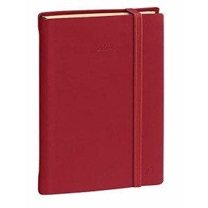 Agenda Quo Vadis Daily 17 Prestige Giornaliera con Elastico 12x17 Rosso