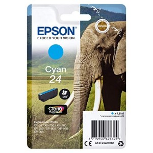 CARTUCCIA ORIGINALE EPSON C13T24224010 24 CIANO