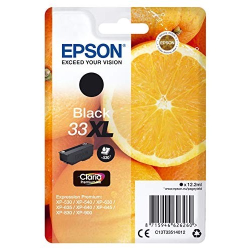 CARTUCCIA ORIGINALE EPSON ARANCIA T3351 XL BK NERO