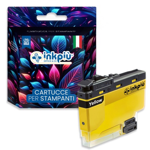 Cartuccia Inkpiu per Brother LC3237 Giallo 16ml