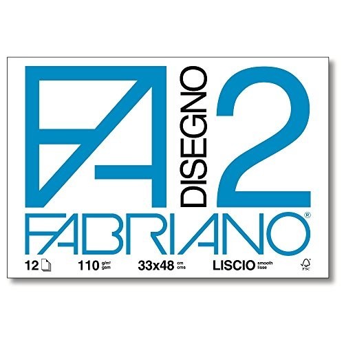 BLOCCO FABRIANO F2 20FG LISCIO 24X33