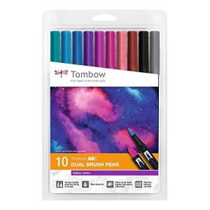 Astuccio 10pz ABT Dual Brush Tombow Colori Galassia