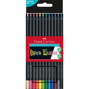 12 Pastelli Black Edition Faber-Castell