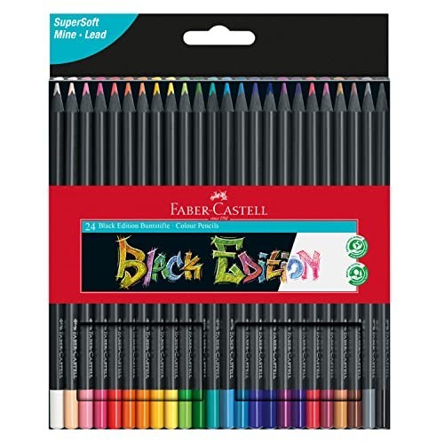 24 Pastelli Black Edition Faber-Castell