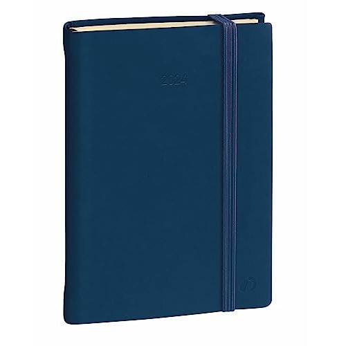 Agenda Quo Vadis Daily 24 Giornaliera 16x24 con Elastico Blu