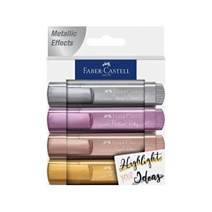 Astuccio da 4 Evidenziatori Metallic Set 1 Faber-Castell