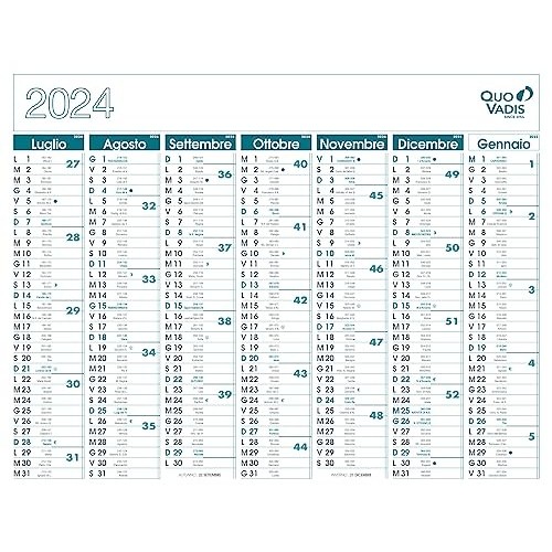 Calendario da Muro Quo Vadis Rigido Bicolore 43x33,5