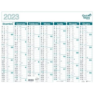 Calendario da Muro Quo Vadis Rigido Bicolore 55x43