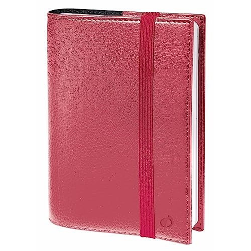 Agenda Quo Vadis Time & Life Pocket Spiralata con Elastico Settimanale 10x15 Bordeaux Iridescente