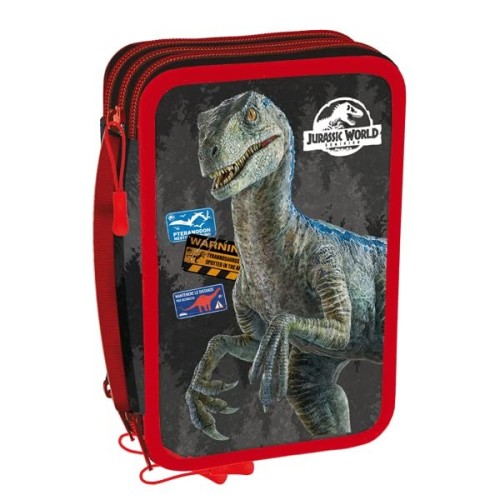 Astuccio 3 Zip Jurassic World 2022 - 202