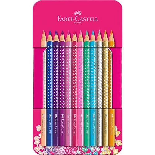 Astuccio Regalo 12 Matite Colorate Sparkle Faber-Castell