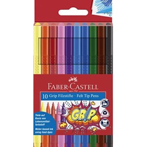 10 Pennarelli Grip Faber-Castell