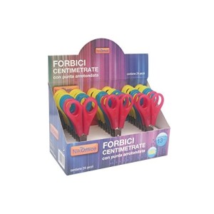 FORBICI CENTIMETRATE 13 CM PUNTA ARROTONDATA FLUO ARDA