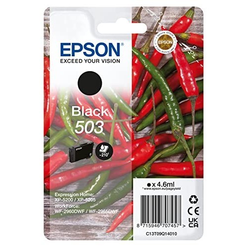 Cartuccia Epson Peperoncino 503 Black originale 4,6ml