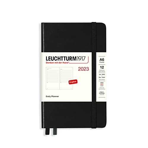 Agenda Giornaliera Pocket A6 2023 Nero Leuchtturm