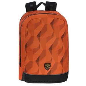 Zaino Lamborghini 2 Cerniere Con Tasca Porta PC Arancio