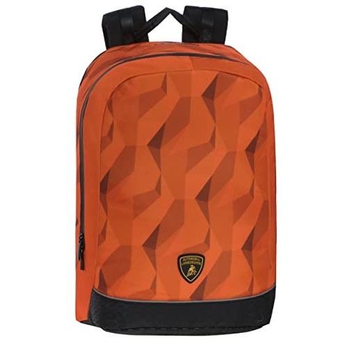 Zaino Lamborghini 2 Cerniere Con Tasca Porta PC Arancio