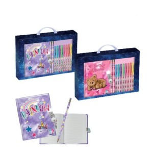 Gift Set Diario Segreto + Penne Glitter Young People