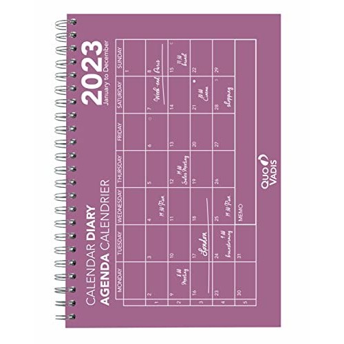 Calendario Diary 17 ML Oslo Rosa Quo Vadis