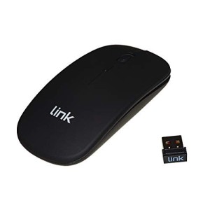 Mouse Wireless Link 1600dpi Utra Piatto con Batterie Ricaricabili