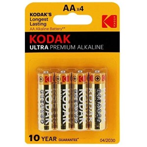 4 Batterie AA Stilo Kodak Premium Alkaline