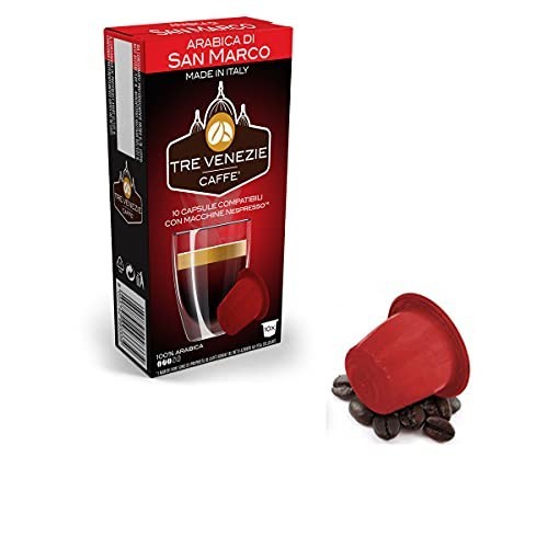 200 CAPSULE CAFFE' TRE VENEZIE NESPRESSO ARABICA DI SAN MARCO 100% ARABICA