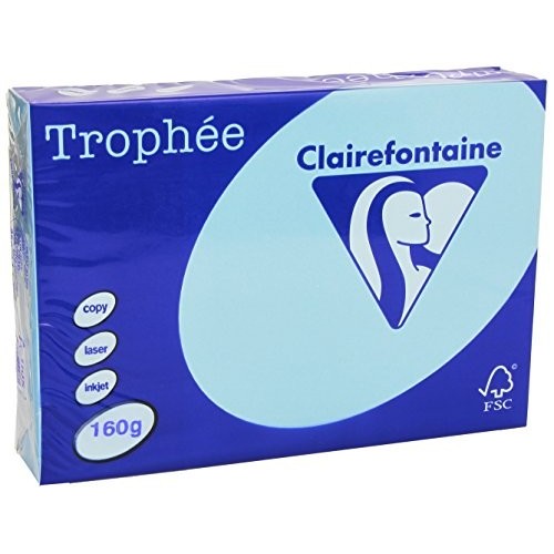 TROPHEE A4 160G RAM 250F C.4 BLEU ALIZE