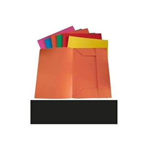 Cartelline 3 Lembi Colori Forti 200gr Nero 25pz T4 25X25 Favini