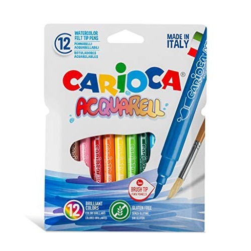 12 Pennarelli Acquarell Brush Carioca