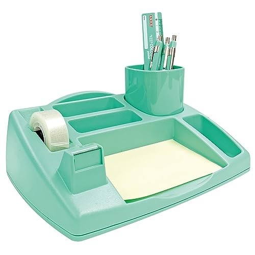 Set Cancelleria Organizer da Scrivania Pastel Verde con Base Antiscivolo Arda