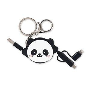 Cavo di Ricarica 3 in 1 Retrattile - Charge 'N Roll Panda Legami