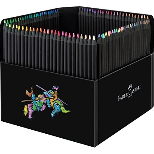 100 Pastelli Black Edition Faber-Castell con Supporto