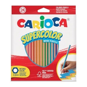 24 Pastelli Carioca Supercolor 3,3mm